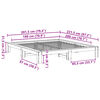 vidaXL Bed Frame without Mattress 180x200 cm Super King Solid Wood Pine