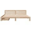 vidaXL Bed Frame without Mattress 180x200 cm Super King Solid Wood Pine