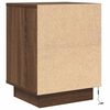 vidaXL Bedside Cabinets with LED Lights&nbsp;2 pcs Brown Oak 38x34x50 cm