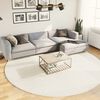 vidaXL Shaggy Rug PAMPLONA High Pile Modern Cream &Oslash; 280 cm