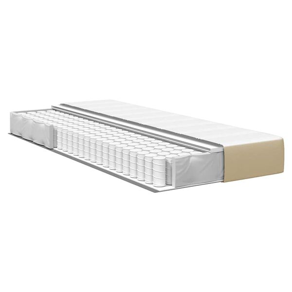 vidaXL Bed Mattress with Mattress Sage 90 x 200 cm Fabric