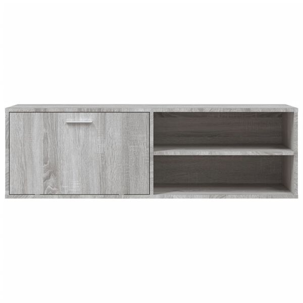 vidaXL TV Cabinet Grey Sonoma 120x34x37 cm Engineered Wood