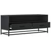 vidaXL TV Cabinet Black 100x34.5x40 cm Engineered Wood and Metal