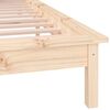 vidaXL LED Bed Frame without Mattress 140x200 cm Solid Wood