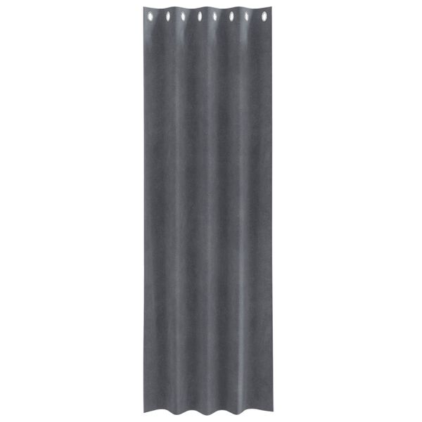 vidaXL Blackout Curtains 2 pcs Light Grey 140 x 260 cm Velvet