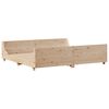 vidaXL Bed Frame without Mattress 180x200 cm Super King Solid Wood Pine