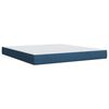 vidaXL Box Spring Bed with Mattress Blue 180x200 cm Fabric