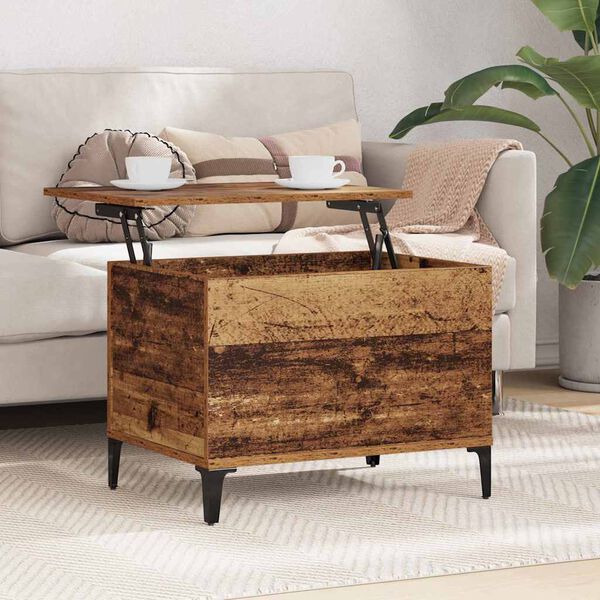 vidaXL Coffee Table Old Wood 60 x 44.5 x 45 cm Engineered Wood