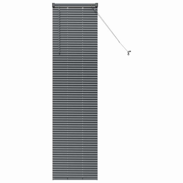 vidaXL Venetian Blinds Manual Dark Grey 175 x 50 cm Aluminium