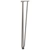 vidaXL hairpin legs for console tables for Console Table 4 pcs Natural Steel 72 cm Solid Steel