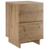 vidaXL Bedside Cabinet Artisan Oak 33.5 x 34.5 x 50 cm Engineered Wood