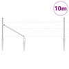 vidaXL Fence Post Silver 10 x 0.4 m (36 mm mesh) Steel