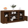 vidaXL Sideboard with LED Lights Brown Oak 142.5x37x67 cm