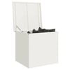 vidaXL Outdoor Storage Box White 55 x 50.5 x 50 cm Steel
