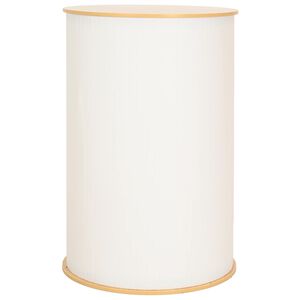 vidaXL Trade Show Counter Light Brown and White &Oslash; 60 x 93 cm