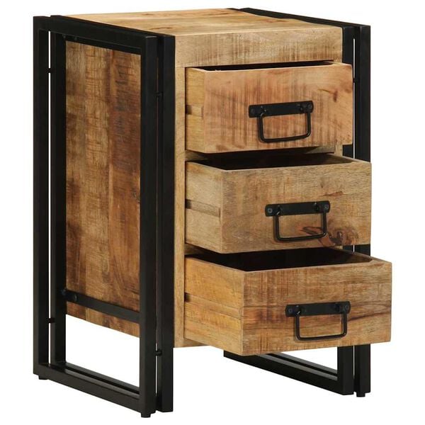 vidaXL Bedside Cabinet Brown 40 x 35 x 50 cm Solid mango wood