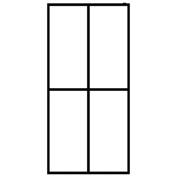 vidaXL Walk-in Shower Screen Frosted Tempered Glass 90x195 cm