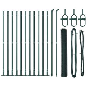 vidaXL Fence Post Green