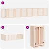 vidaXL Dog Gate with Door Foldable 15 Panels 750 cm Poplar Wood