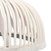 vidaXL Pendant Lamp Bamboo 37x15.5 cm 40 W Semicircle E27