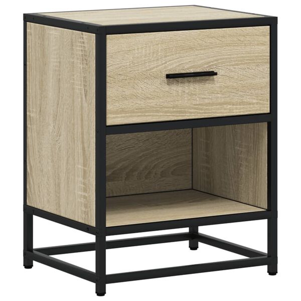 vidaXL Bedside Cabinet Sonoma Oak 40x31x50 cm Engineered Wood