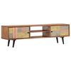 vidaXL TV Cabinet 140x30x40 cm Solid Acacia Wood