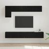 vidaXL TV Cabinet Set Wall-mounted 5 pcs Black Oak Engineered Wood