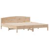 vidaXL Bookcase Bed without Mattress 200x200cm Solid Wood Pine