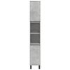vidaXL Bathroom Cabinet Concrete Grey 30x30x190 cm Engineered Wood
