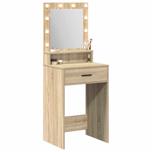 vidaXL Dressing Table Sonoma Oak 50 x 41 x 135 cm Engineered Wood