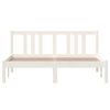 vidaXL Bed Frame without Mattress White Solid Wood 140x200 cm