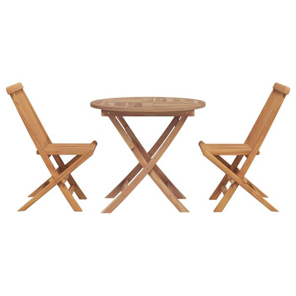 vidaXL Garden Dining Set 3 pcs Brown Solid Acacia Wood