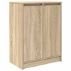 vidaXL Shoe Cabinet Sonoma Oak 57x34x76 cm Engineered Wood