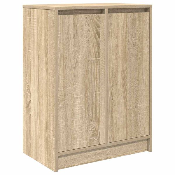 vidaXL Shoe Cabinet Sonoma Oak 57x34x76 cm Engineered Wood
