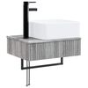 vidaXL Wall-Mounted Wash Basin Grey Sonoma 50 x 41 x 39 cm