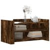 vidaXL Coffee Table Smoked Oak 100x50x50 cm Engineered Wood