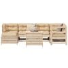 vidaXL 7 Piece Garden Sofa Set Solid Wood Pine