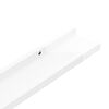 vidaXL Wall Shelves 2 pcs High Gloss White 115x9x3 cm