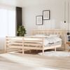 vidaXL Bed Frame without Mattress Super King Solid Wood