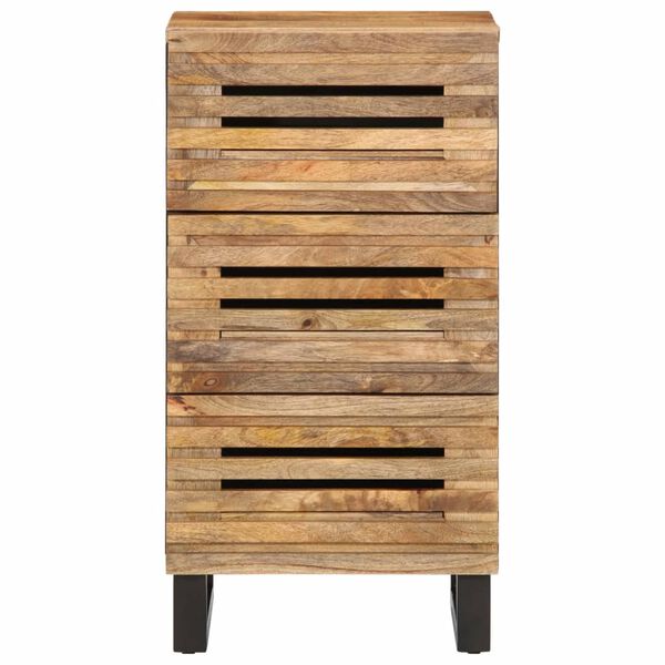 vidaXL Sideboard 40x34x75 cm Solid Wood Rough Mango