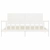 vidaXL Bed Frame without Mattress White 200x200 cm Solid Wood Pine