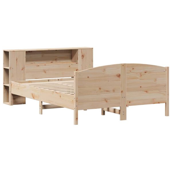 vidaXL Bookcase Bed without Mattress 120x190cm Solid Wood Pine