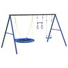 vidaXL Outdoor Swing Set with Swing, Trapeze, Saucer Swing