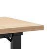 vidaXL Coffee Table O-Frame 90x40x45.5 cm Solid Wood Pine and Steel