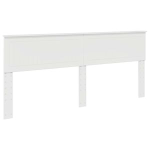vidaXL Headboard Gloss White 200 cm Engineered wood