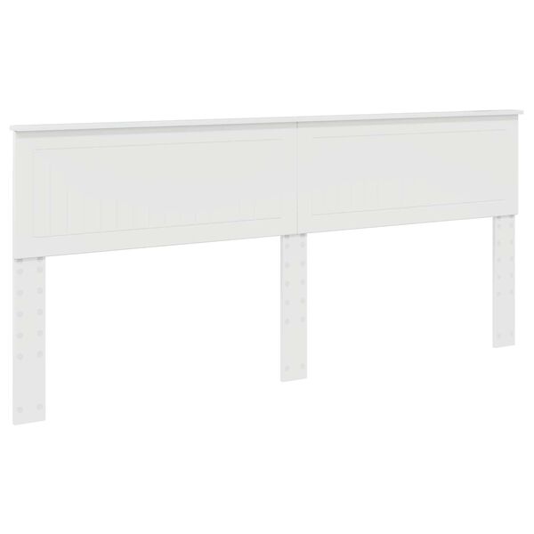 vidaXL Headboard Gloss White 200 cm Engineered wood