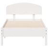 vidaXL Bed Frame without Mattress White 90x190 cm Single Solid Wood Pine