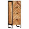 vidaXL Bathroom Cabinet 40x30x100 cm Solid Wood Acacia and Iron