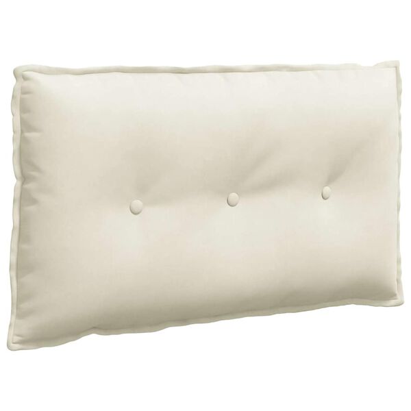 vidaXL Back Pillow Cream 80 x 50 cm Corduroy Fabric