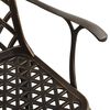 vidaXL Garden Chairs 6 pcs Cast Aluminium Bronze